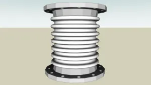 金属波纹伸缩节补偿器SU模型 SU模型下载