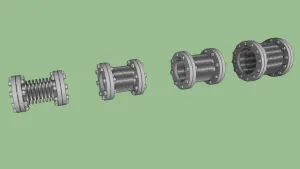 管道伸缩节组合SU模型 SU模型下载
