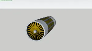 航空发动机涡轮机SU模型 SU模型下载