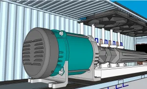 集装箱式汽轮机机组模型 - SU模型免费下载_sketchup模型