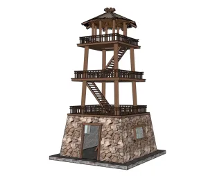 观察塔岗楼哨塔SU模型 SU模型下载