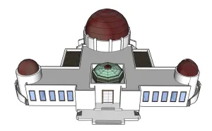 格里菲斯天文台SU模型 SU模型免费下载 - 草图大师格里菲斯天文台SU模型模型