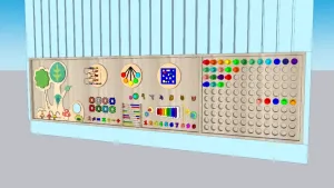 幼儿园儿童墙装饰SU模型 SU模型下载