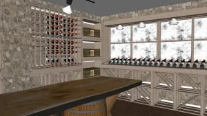 酒庄酒窖室内SU模型 SU模型下载