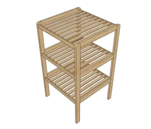 木架置物架SU模型 - SU模型免费下载_sketchup模型