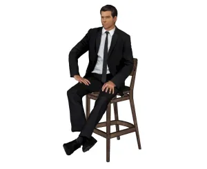 坐姿商务男士人物SU模型 - SU模型免费下载_sketchup模型