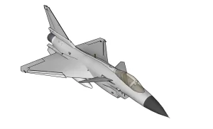 歼-10C战斗机SU模型 SU模型下载