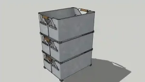 露营铁皮烧烤烤箱SU模型 SU模型下载