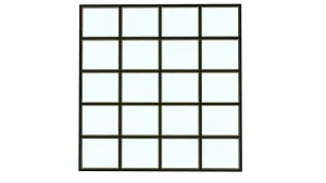 方格金属框玻璃墙SU模型 - SU模型免费下载_sketchup模型