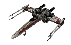 星战X翼战机SU模型 SU模型下载