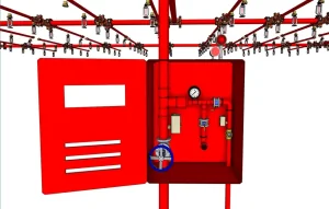 消防喷淋系统SU模型 SU模型下载