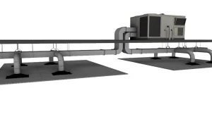 吊顶风管空调系统SU模型 SU模型下载