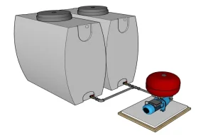 储水罐增压机组SU模型 SU模型下载