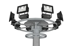 双层环形高杆灯SU模型 SU模型下载